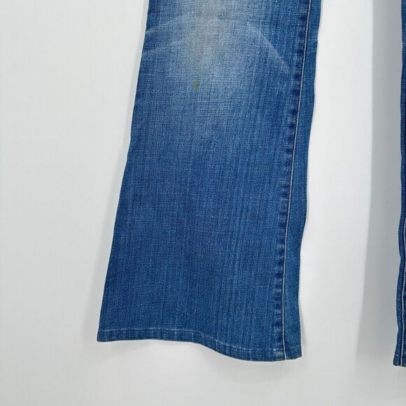 Madewell Flea Market Flare Jeans Womens 29 Blue Denim Stretch High Rise Minimal - Picture 3 of 9